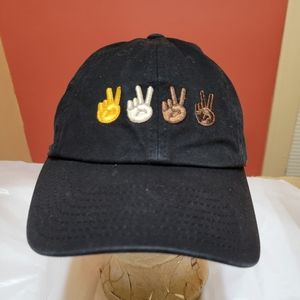 Field Grade Brand Black Trucker Peace Sign Hat